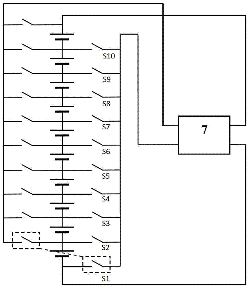 Voltage dynamic balance management system of power lithium battery pack
