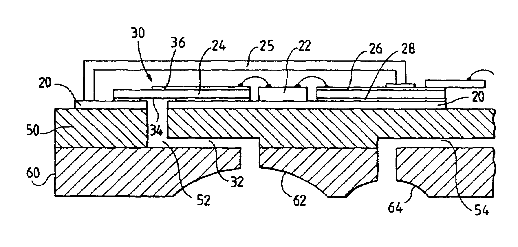 Packaged electronic components for producing a sub-harmonic frequency signal at millimetric frequencies