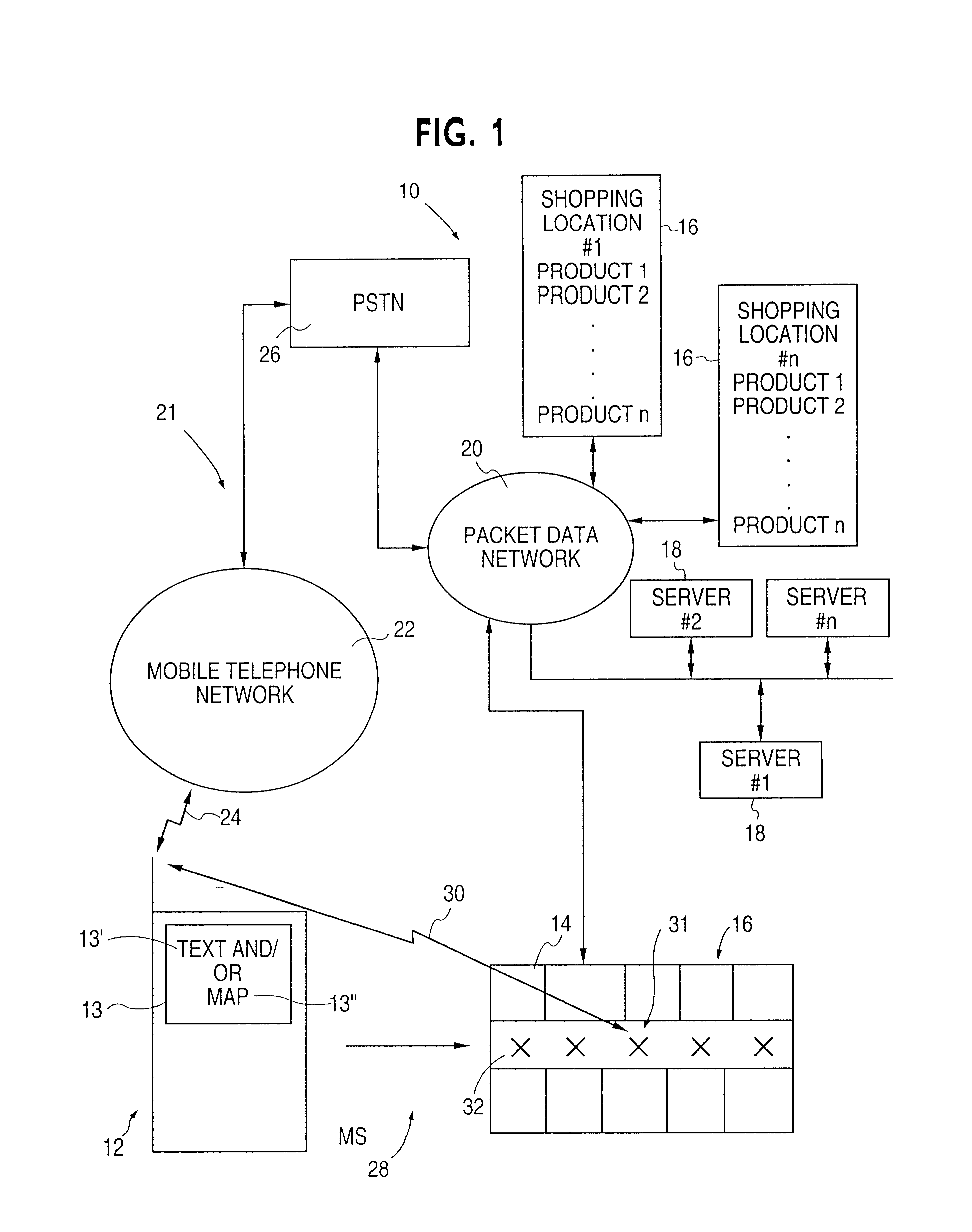 Method and system of shopping with a mobile device to purchase goods and/or services