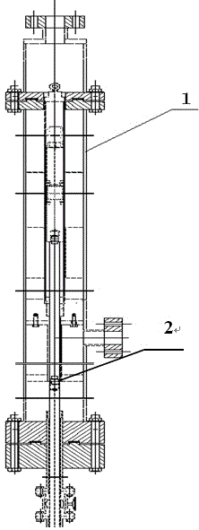 Measuring device used for measuring drop impact force of control rod