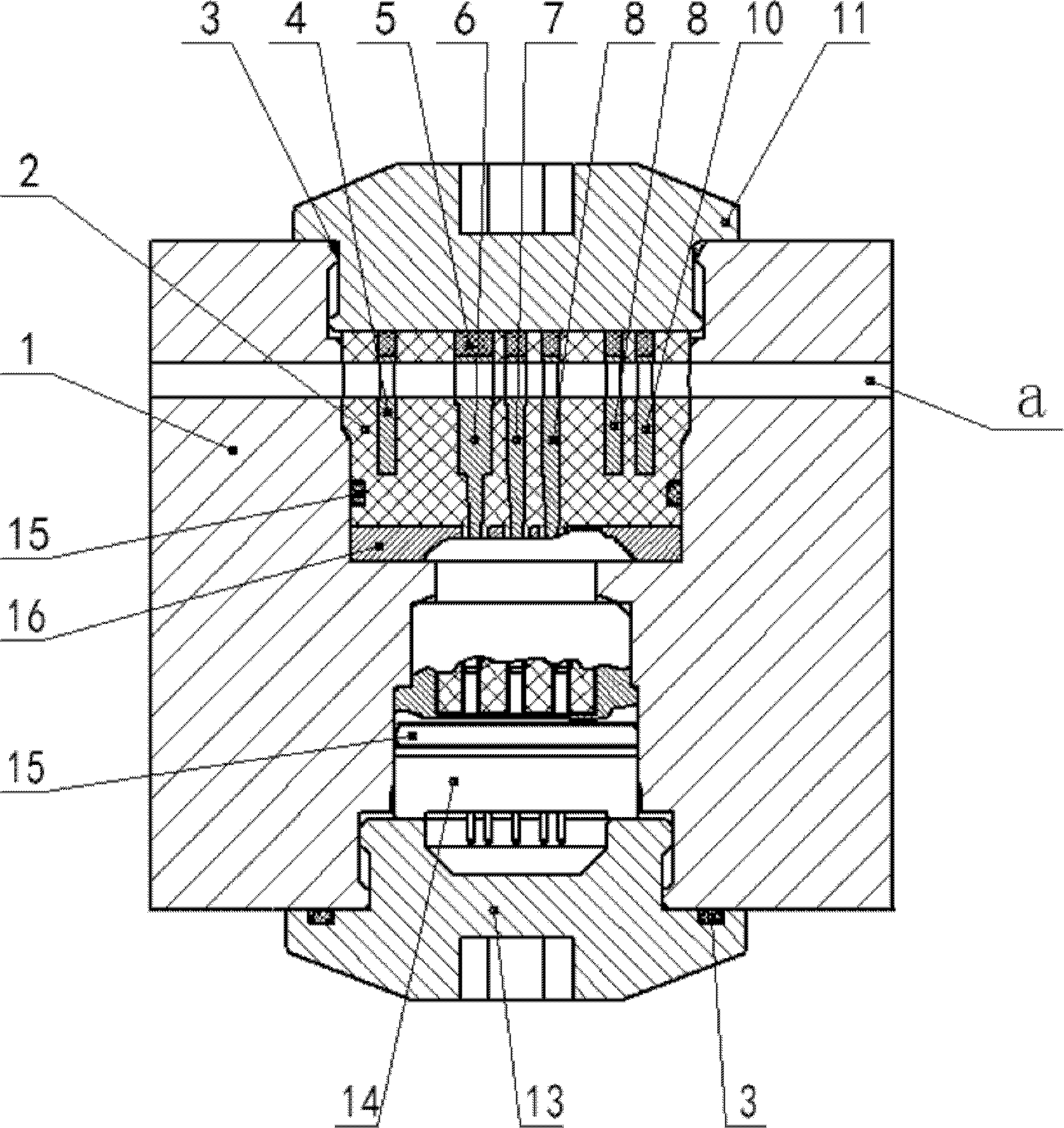 Compound measuring device for resistivity and temperature of fluid