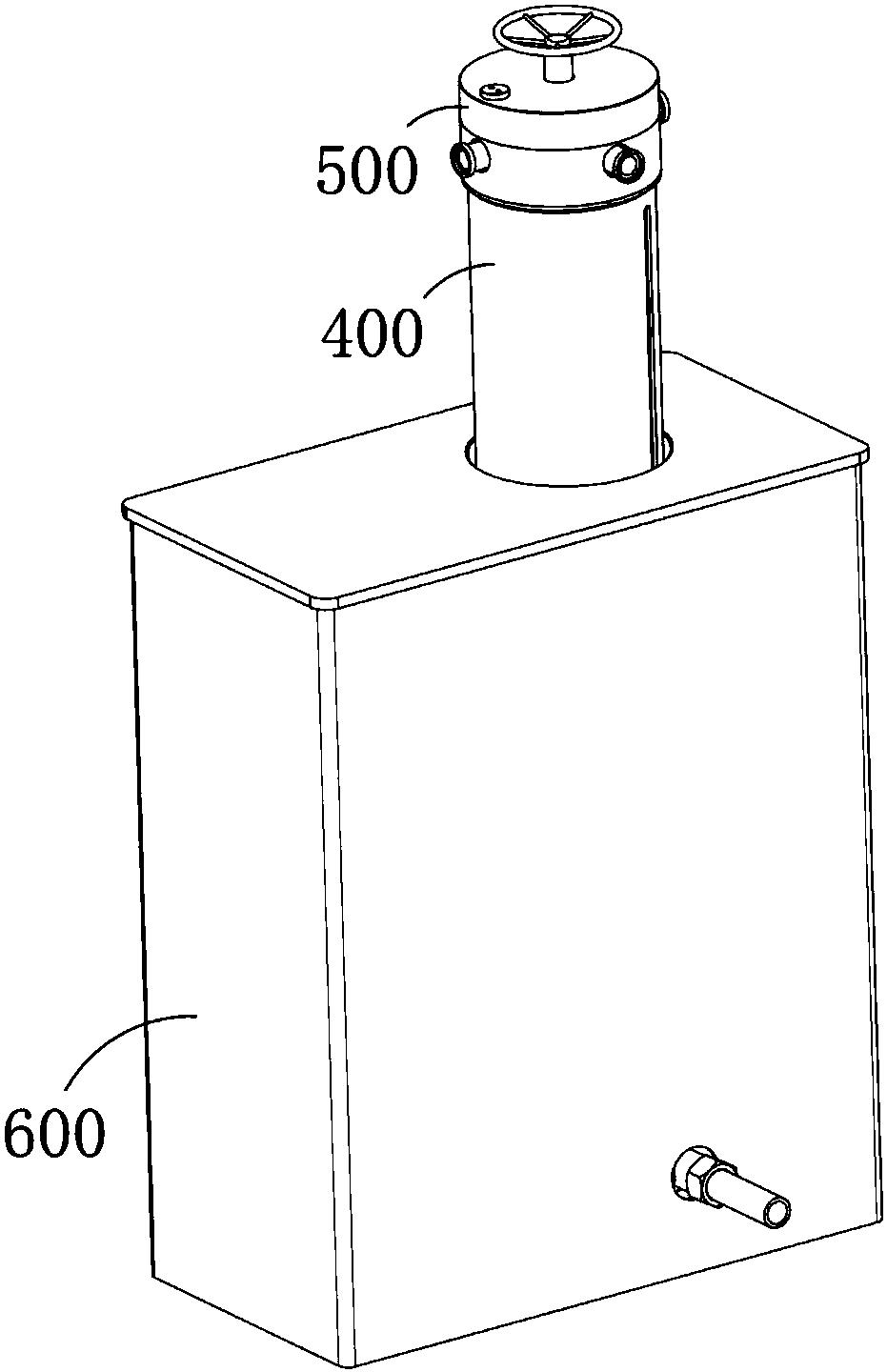 Radial radial multi-interface fire hydrant water supply device