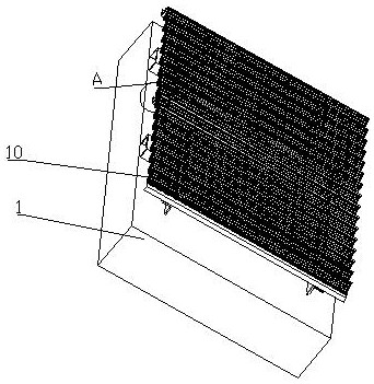 Assembly type wavy perforated profiled aluminum plate mounting device