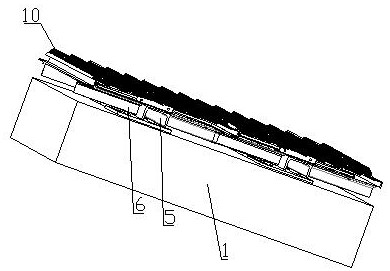 Assembly type wavy perforated profiled aluminum plate mounting device