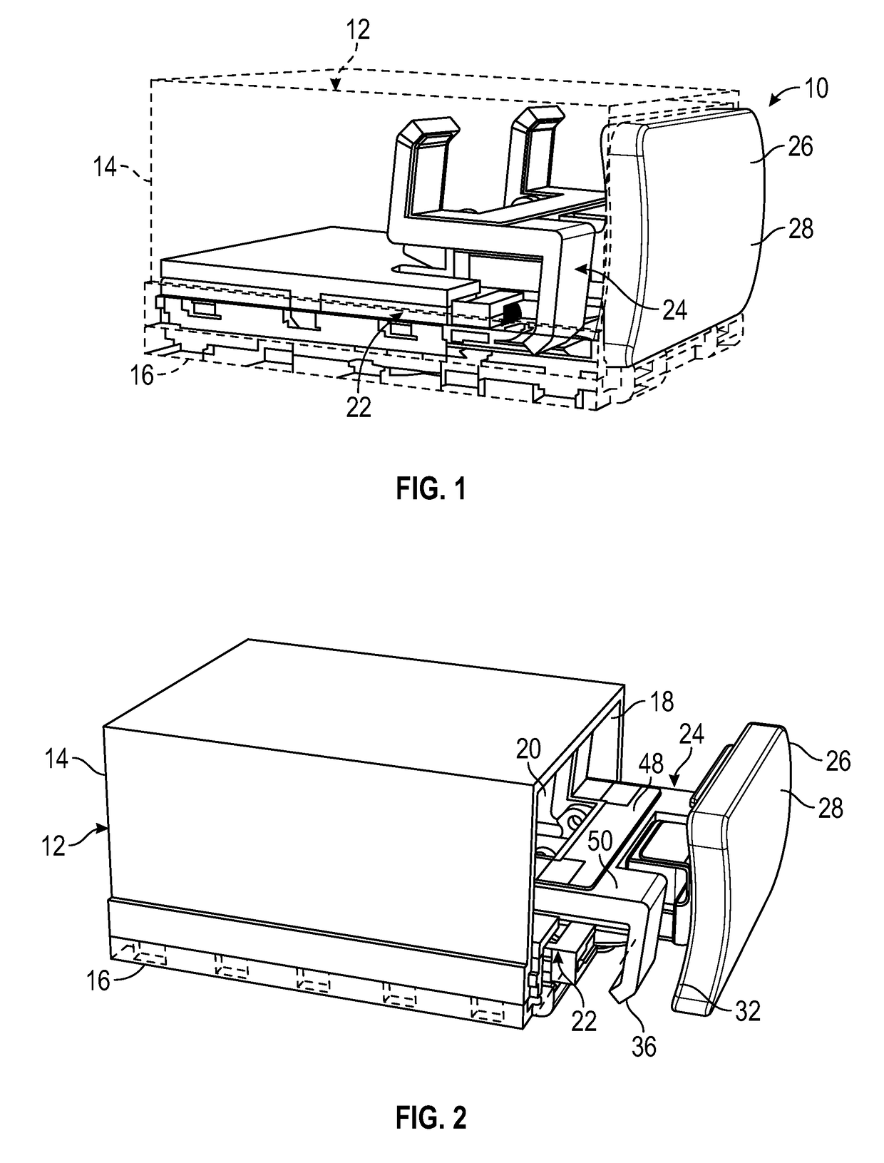 Stowable docking module