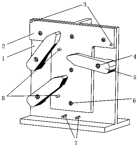 Special clamp for CNC (computer numerical control) machined groove and clamping method