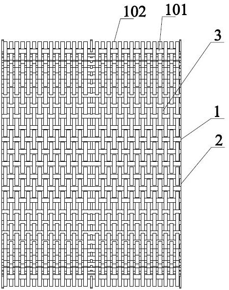 A flexible concave screen with rotatable threshing unit