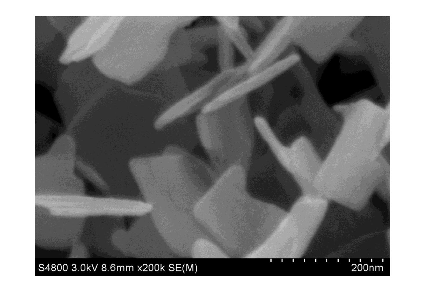 Synthesis technology for visible light titanium dioxide nanosheet with exposed {001} face and oxygen defects