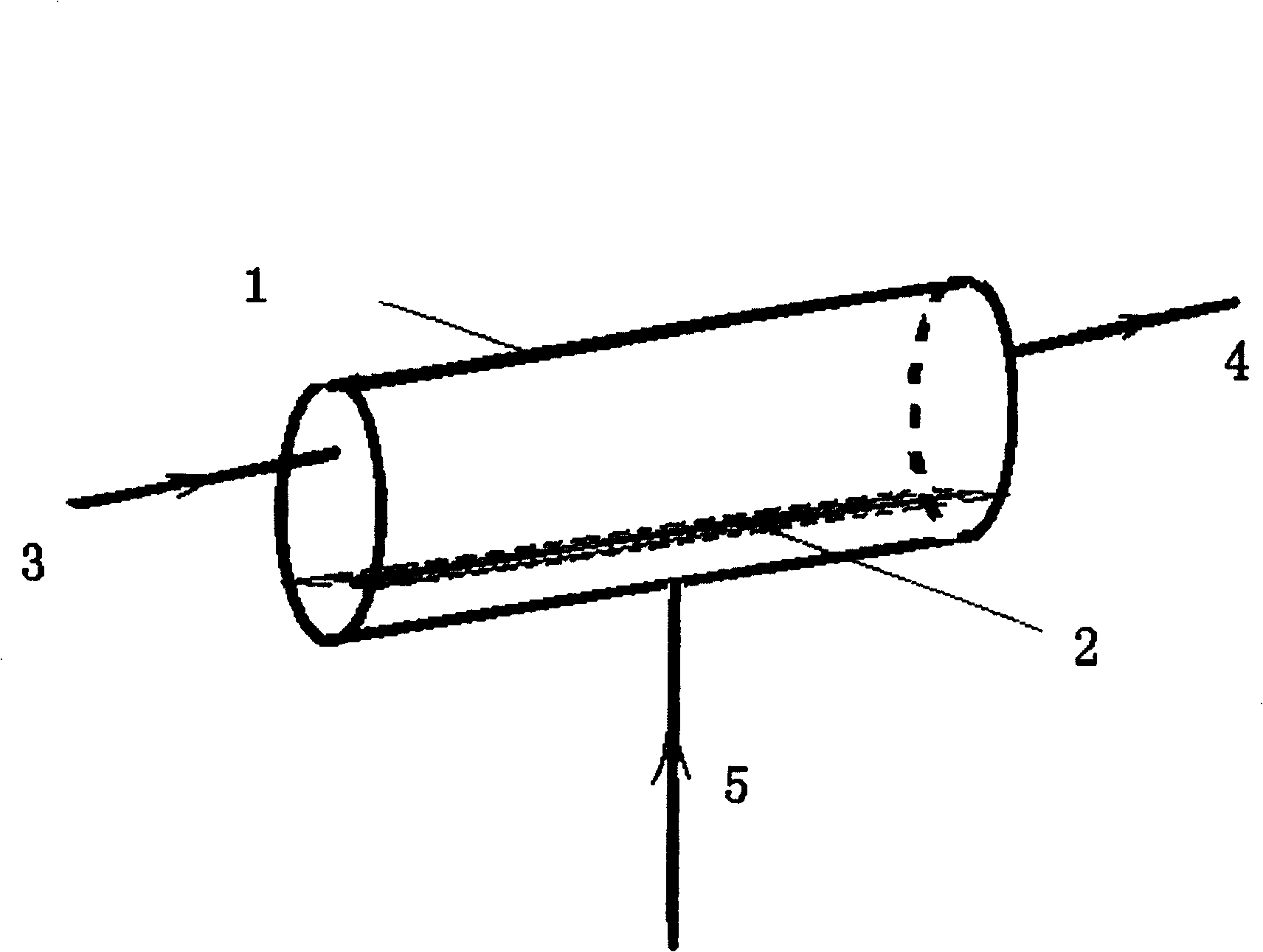 Method for preparing fibrous light cakium carbonate and reactor