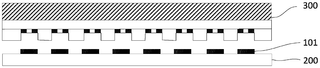 Method and equipment for transferring light-emitting particles, display substrate and device