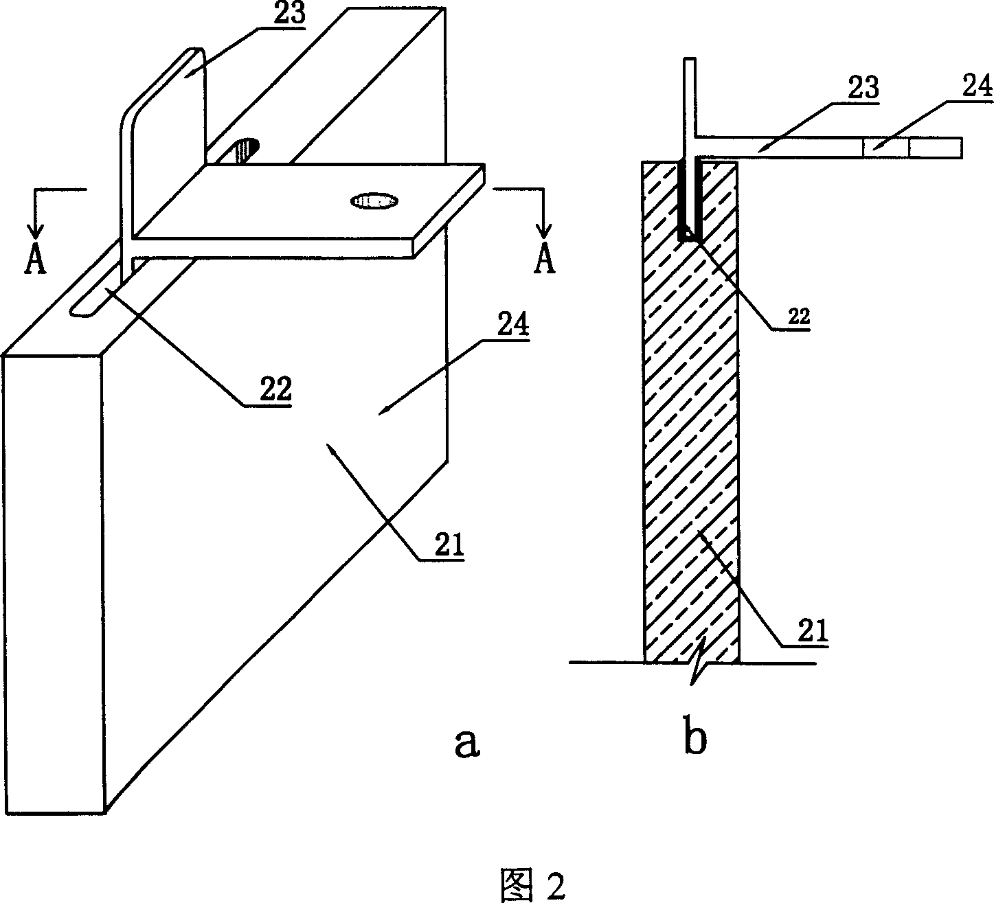 Press-bonding hanging type decorative board and its producing method