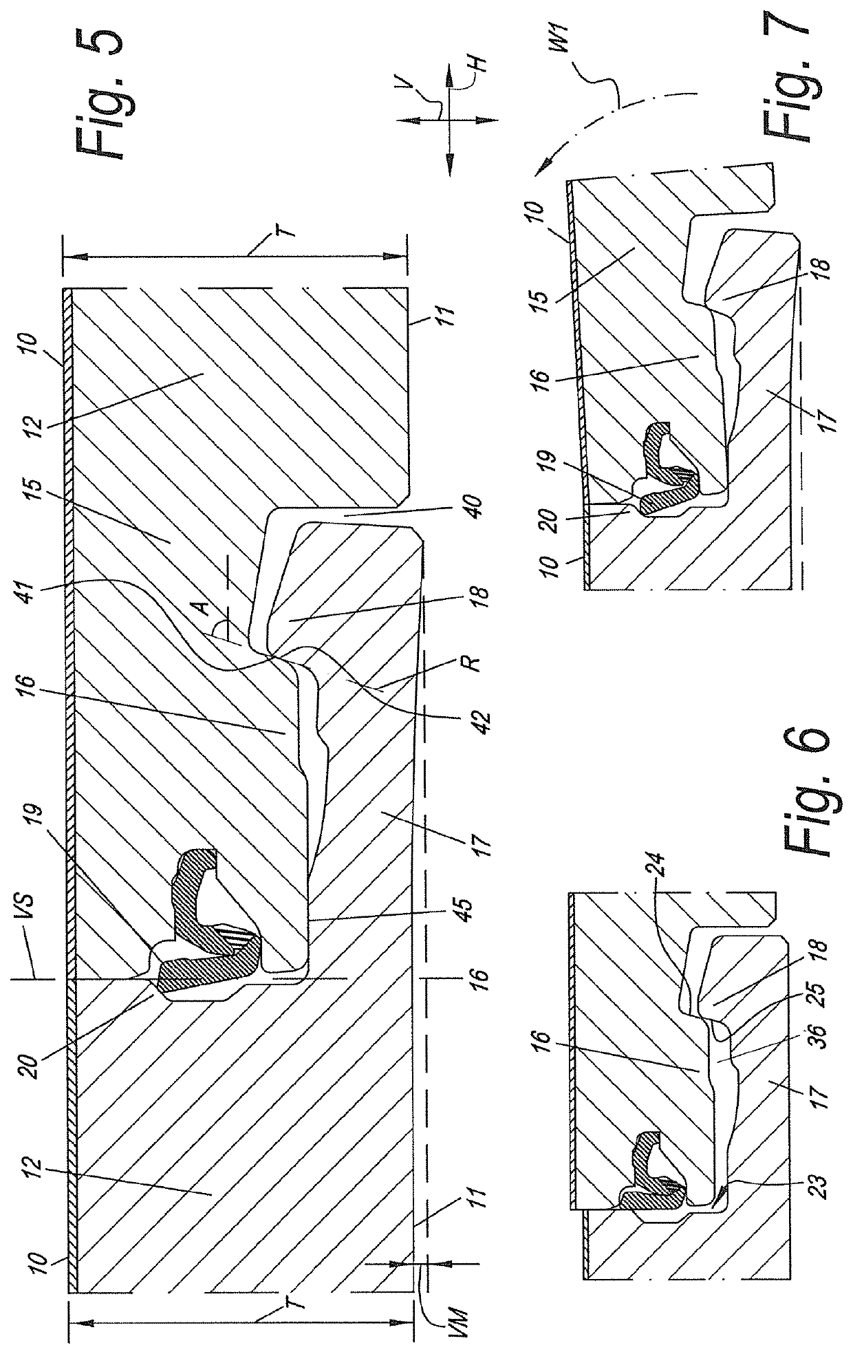 Set of floor panels for forming a floor covering