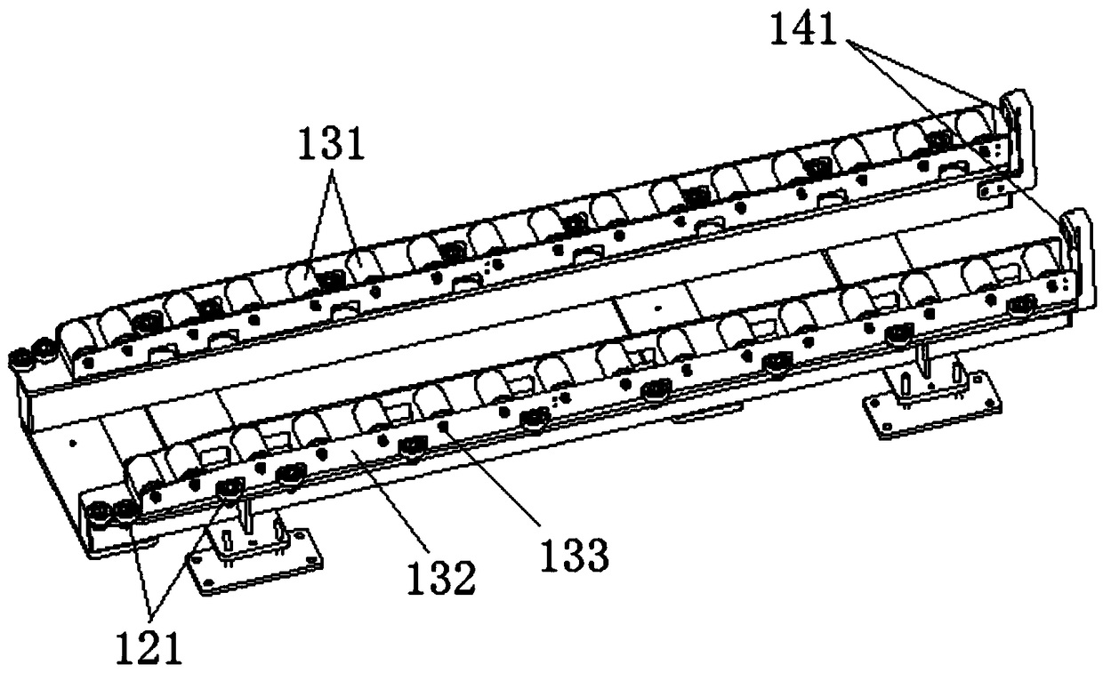 Moving device for automatic loading compartment centralized assembling and double-compartment equipment