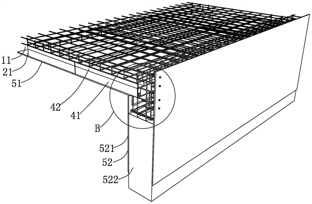 Fabricated roof, construction method applying fabricated roof and building structure