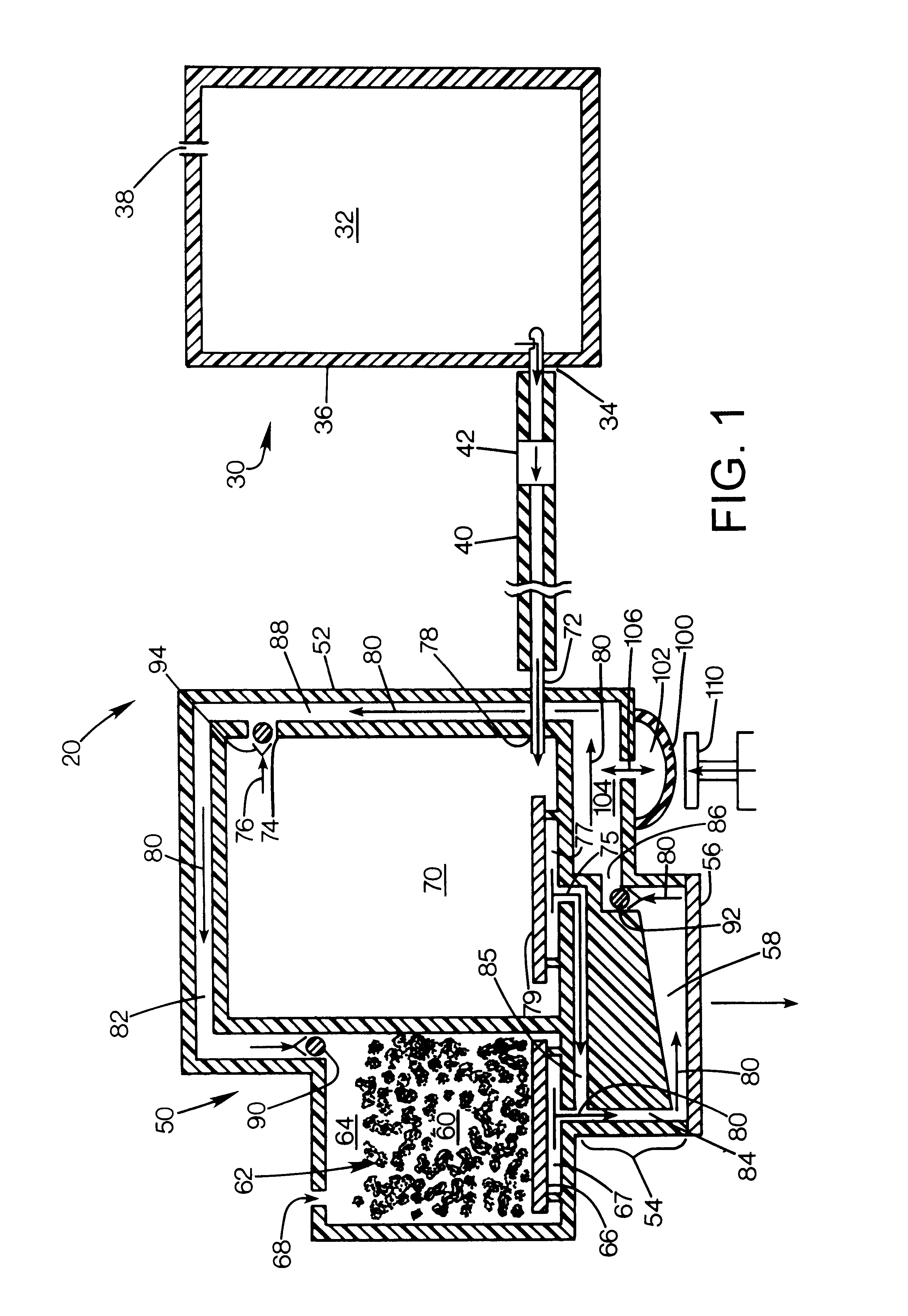 Re-circulating fluid delivery system
