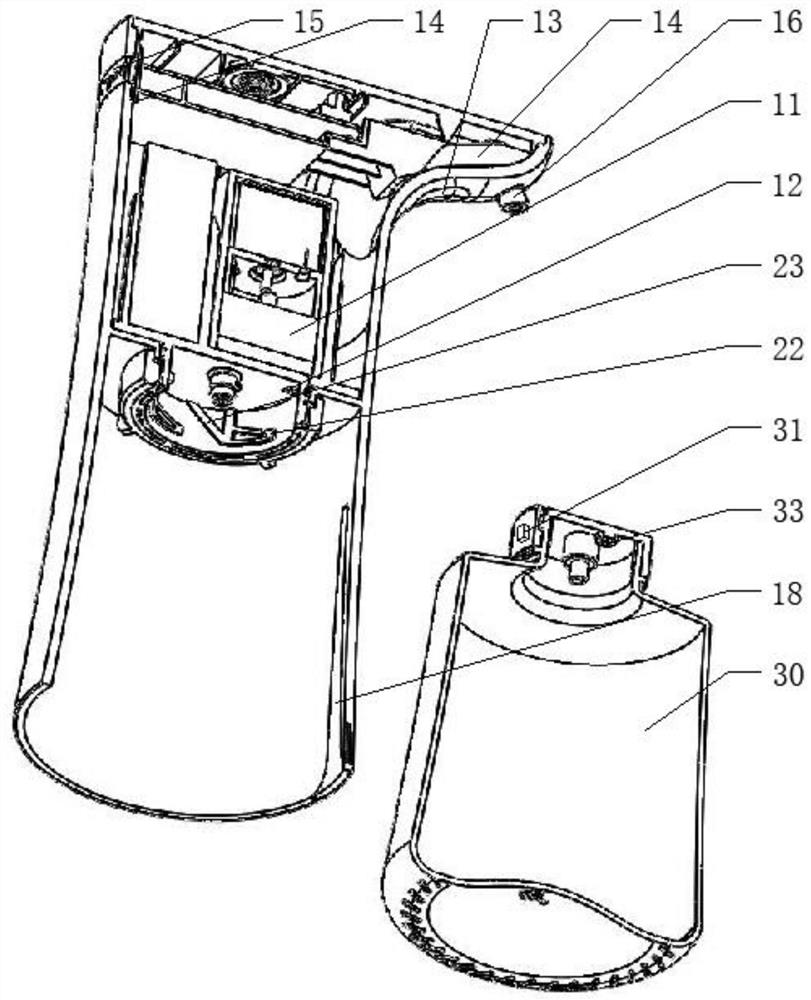 Liquid bottle air pressure balance type liquid outlet device