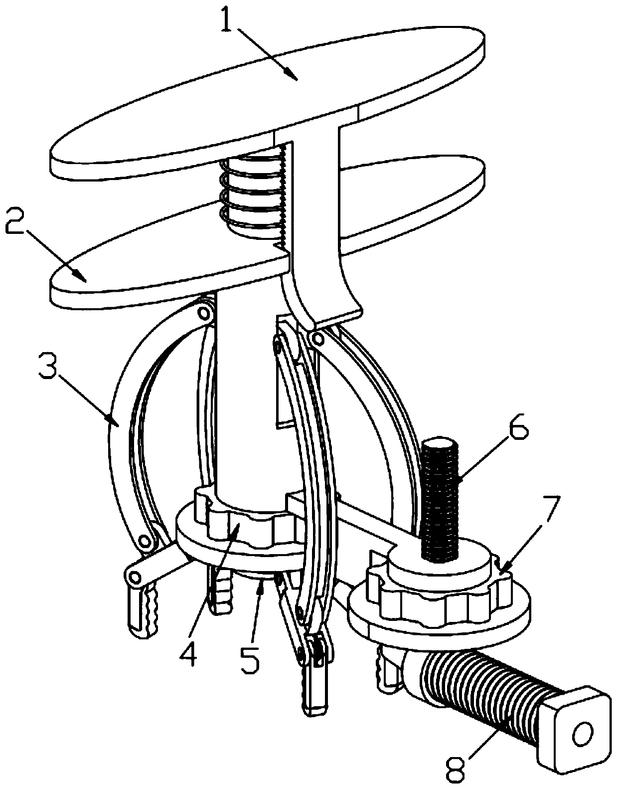 Clamp-type patella anchor guider