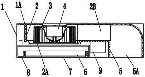 Indoor unit of a concealed air conditioner