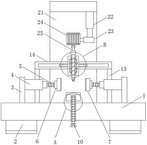 Drilling device for coupling