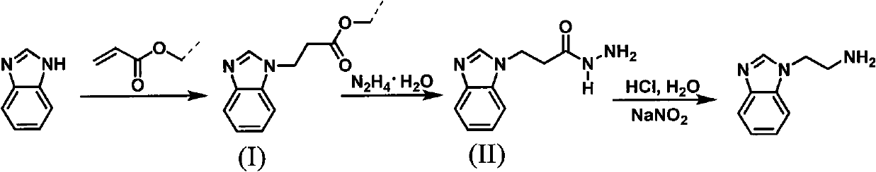 Method for synthesizing 2-(1-benzimidazolyl) ethylamine