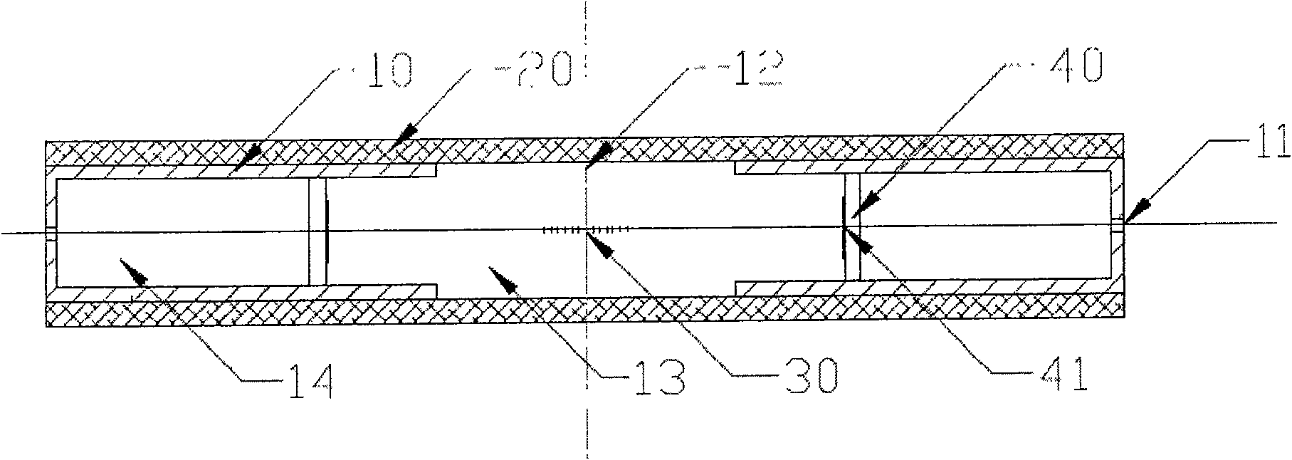 Piston type optical fibre grating sonic device