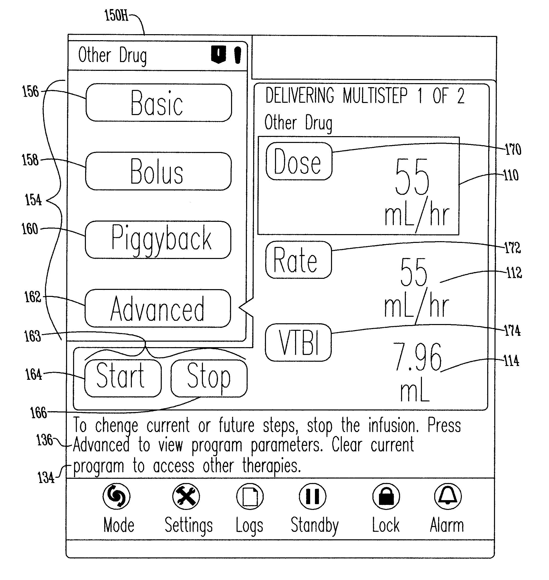 Touch screen system and navigation and programming methods for an infusion pump