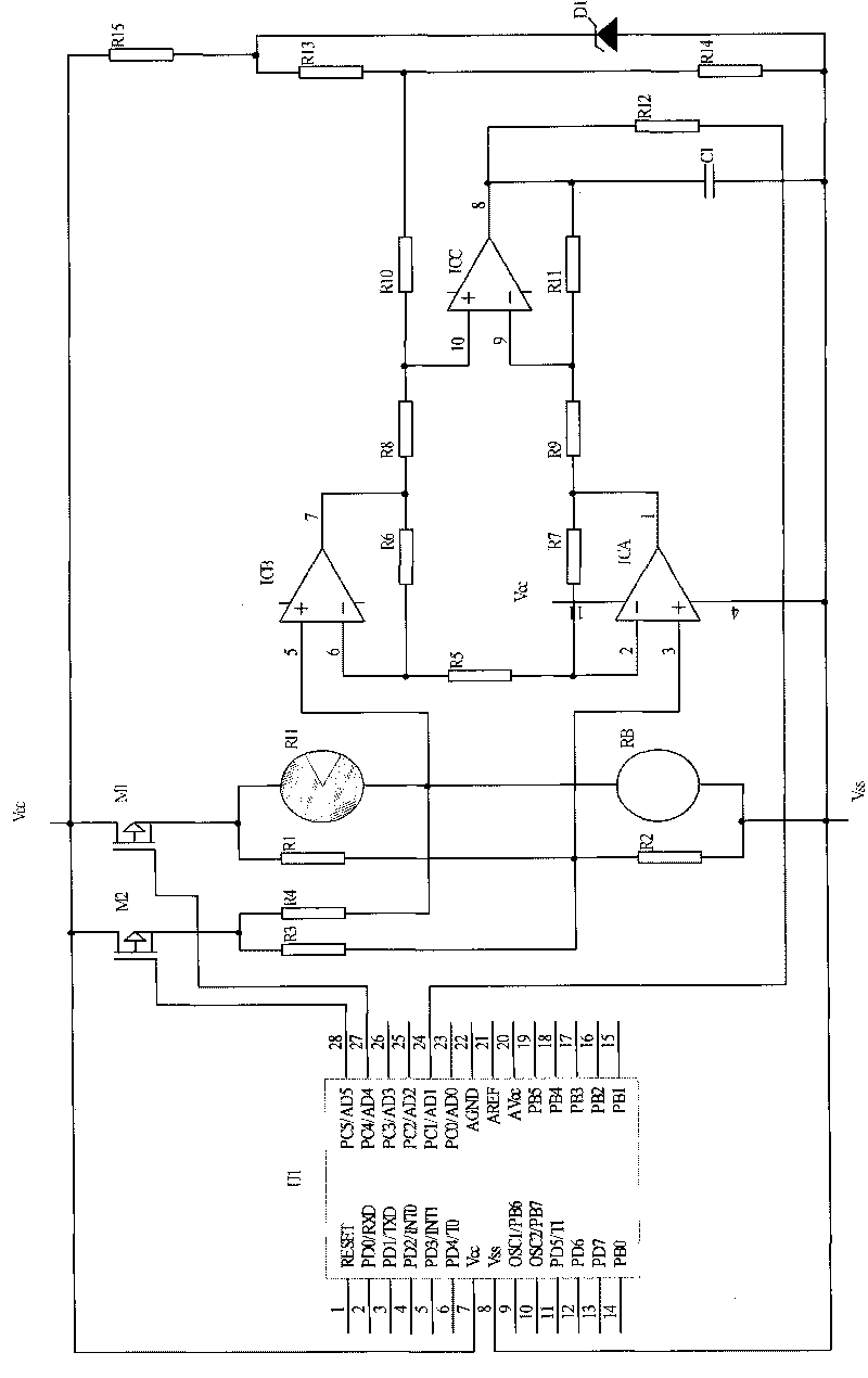 Whole-range combustible gas detector