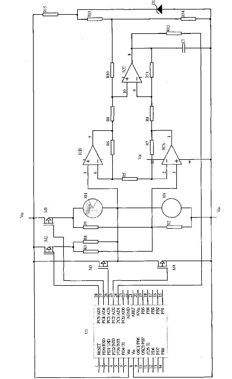 Whole-range combustible gas detector