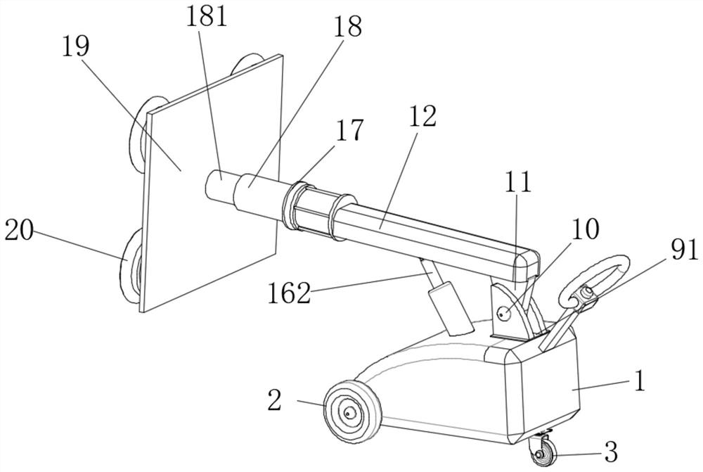 Glass product transporting device