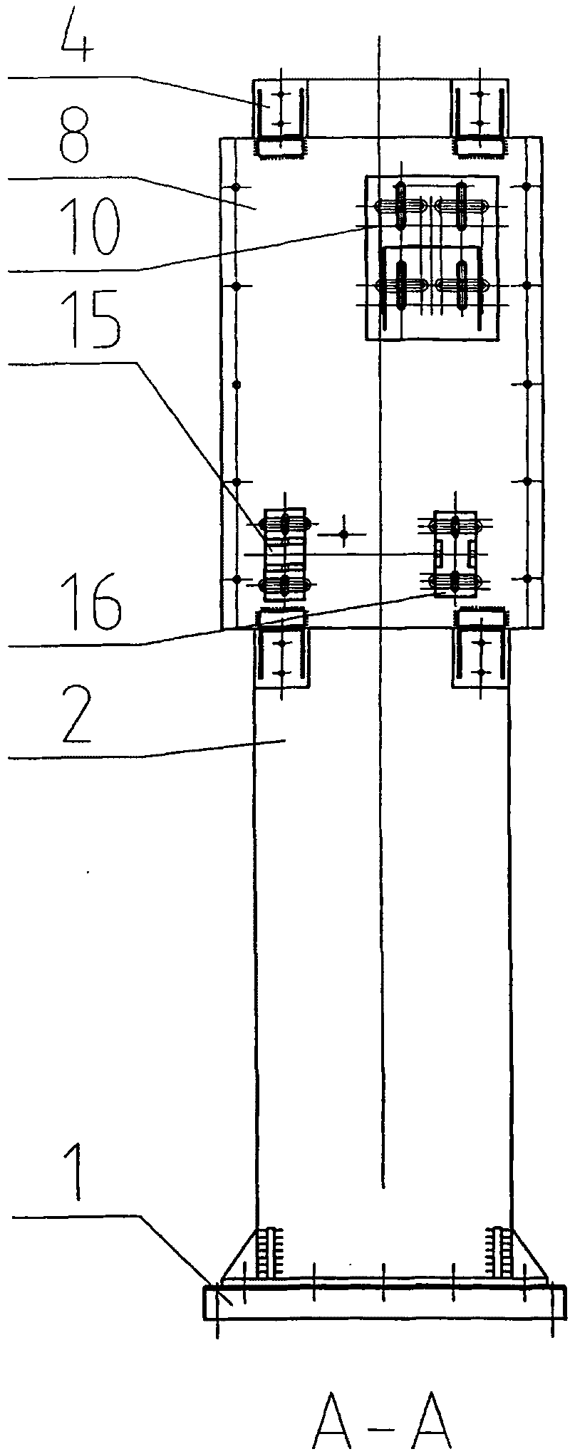Multifunctional test bed for simulating condition by one-quarter suspension of vehicle