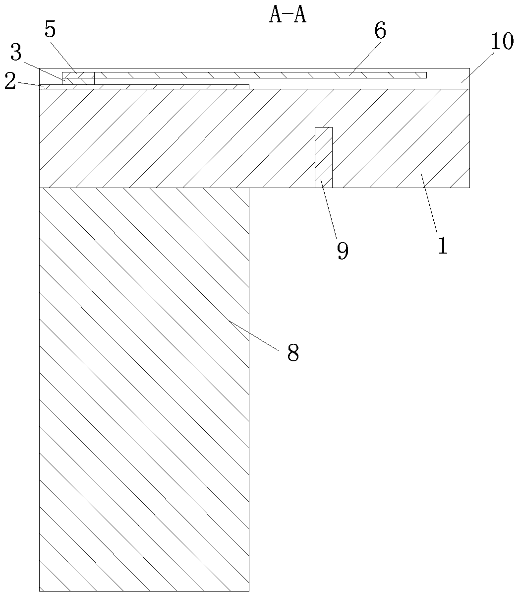 An end-fire antenna device mounted on a silicon substrate in the terahertz band