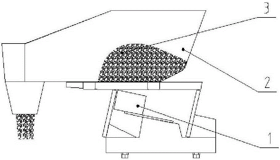 Coal sample distributing device