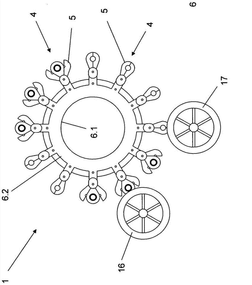 Method and device for cleaning and/or disinfecting a device for producing containers filled with a liquid filling material