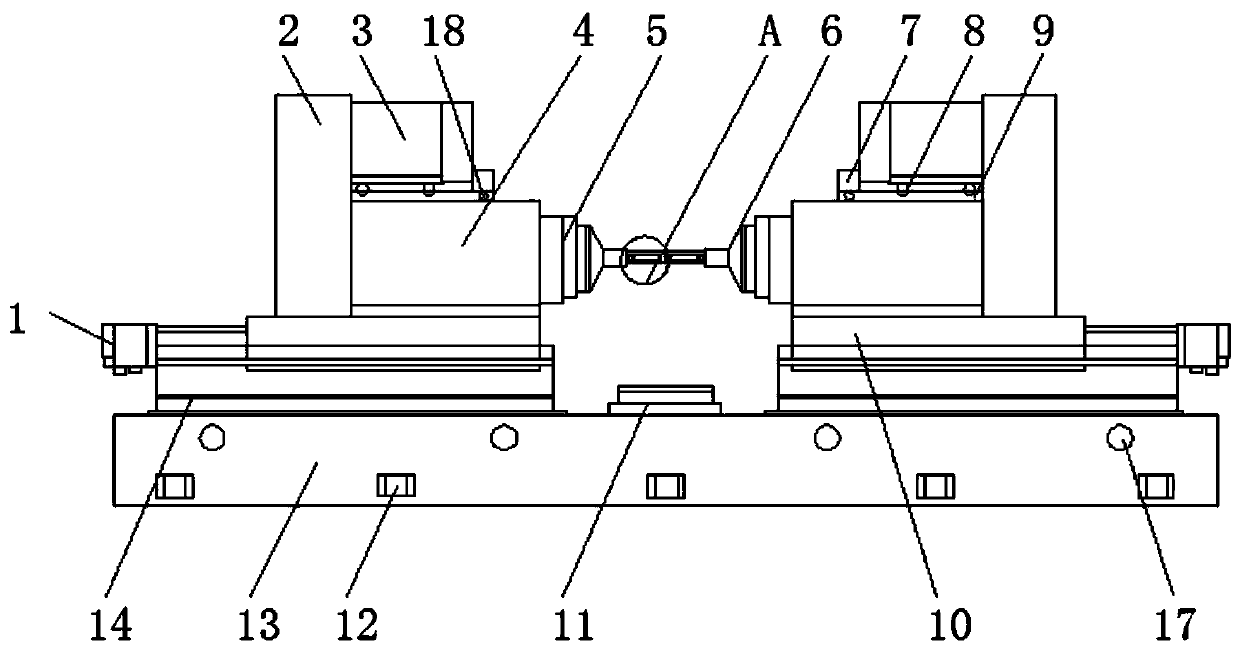 Automatic control system for unstacking, stacking, fixing, arranging and pushing of shot blasting equipment