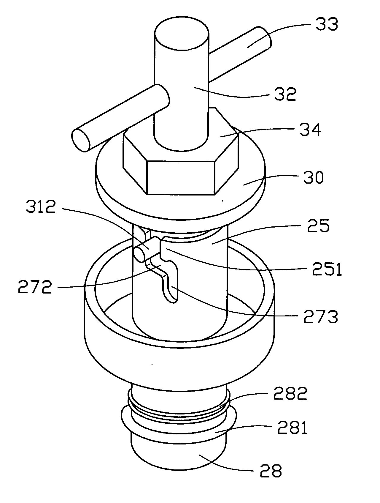 Quick open-closed device for biochemical equipment