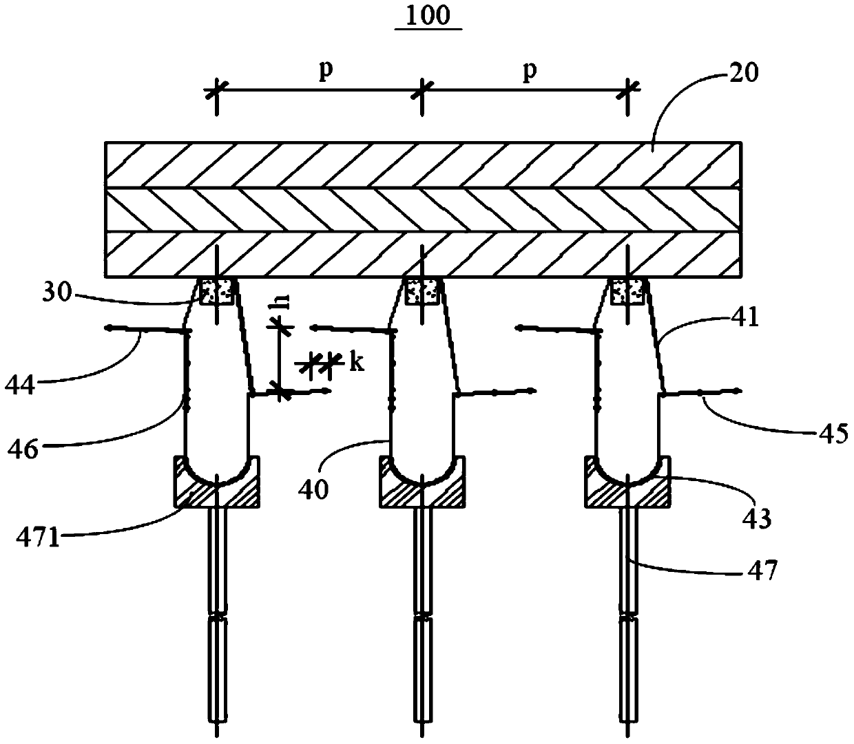 Water collecting device for nuclear power plants and high tower with same