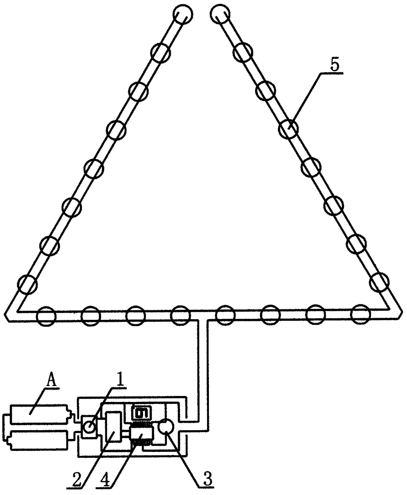 Intelligent warning triangle with automatically adjustable visibility