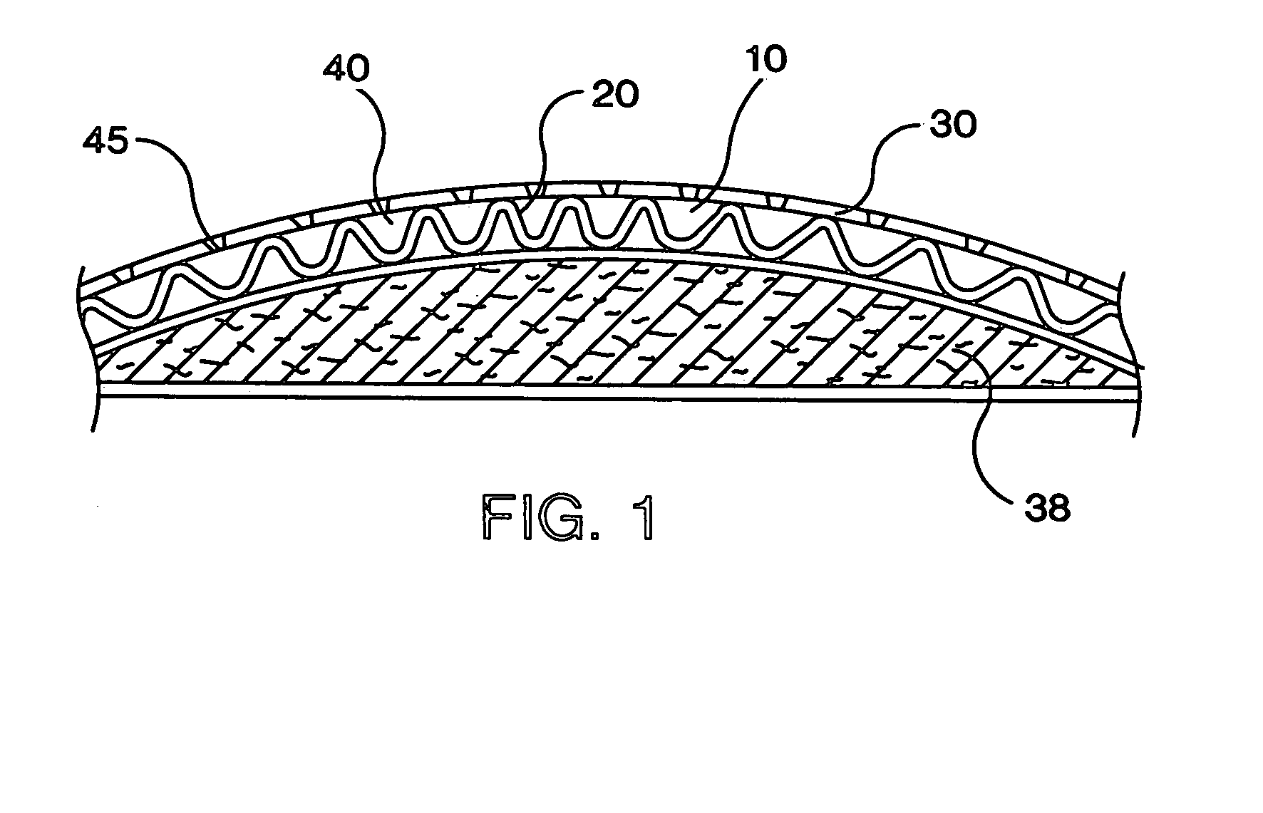 Structured material and method of producing the same