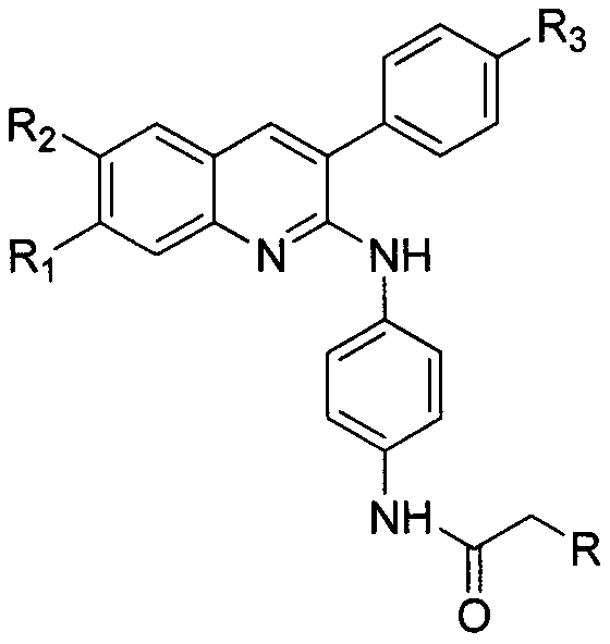 3-aryl quinoline compound as well as preparation method and medical application thereof