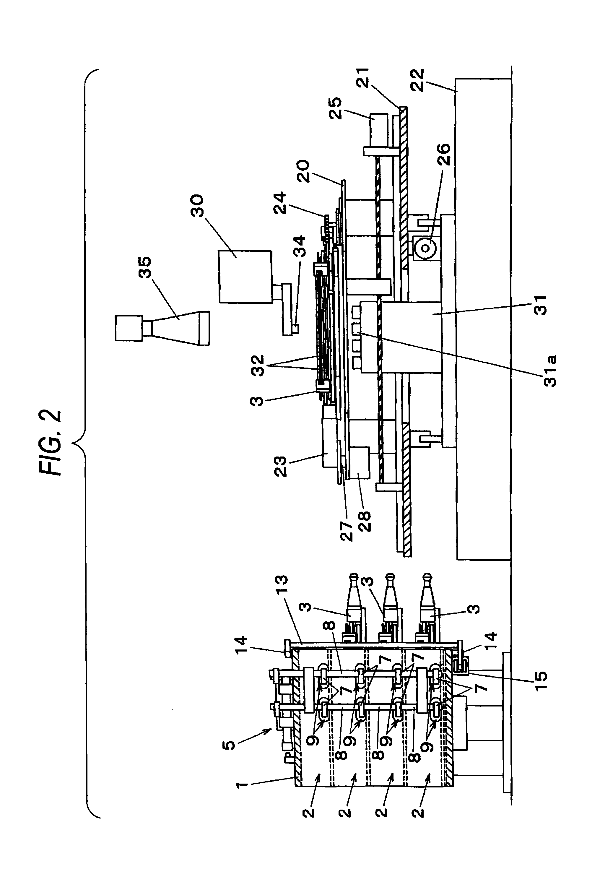 Automatic pallet exchange device