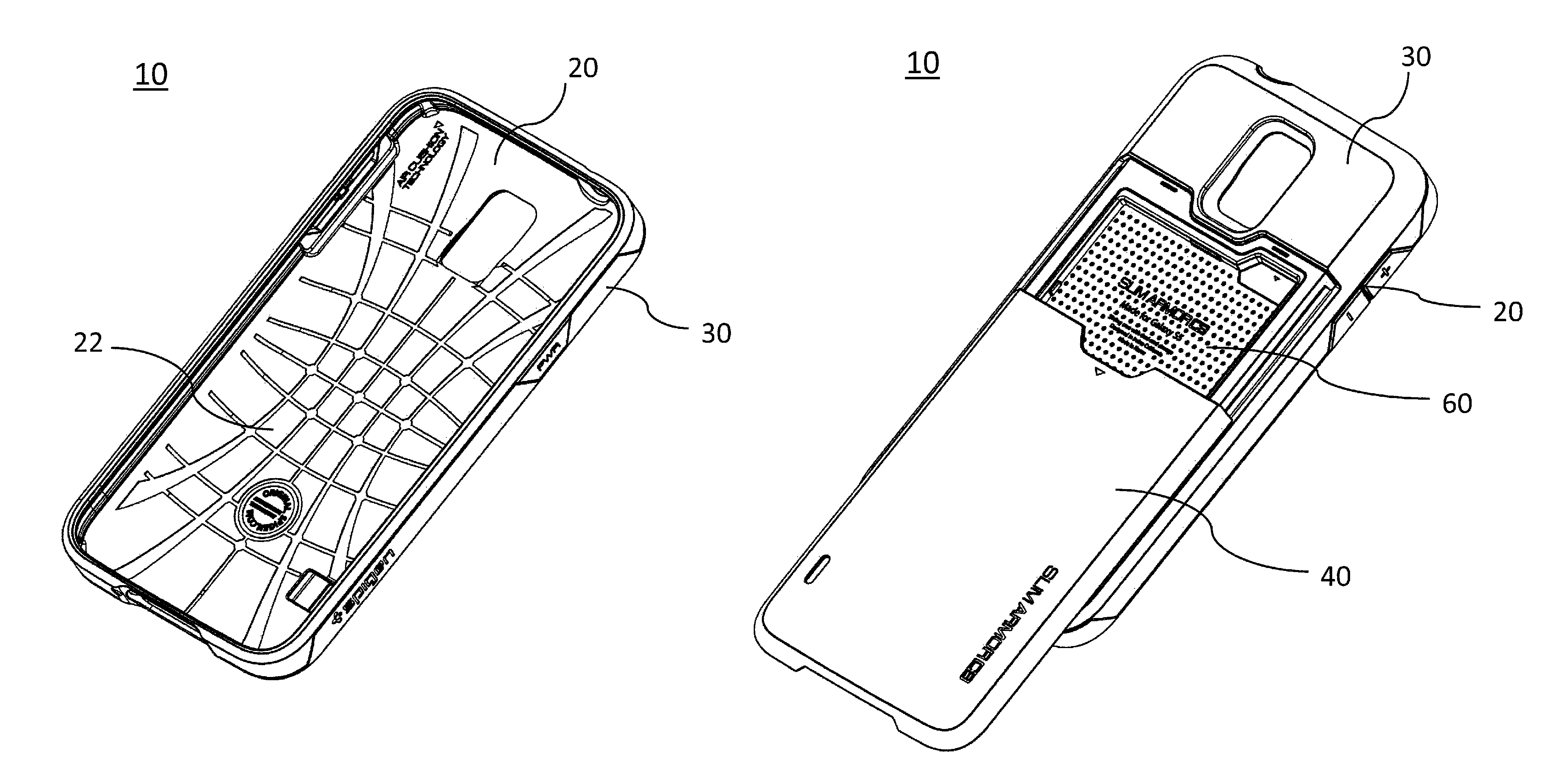 Case having a storage compartment for electronic devices