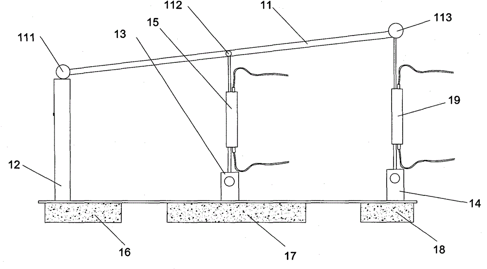 A device for measuring land subsidence