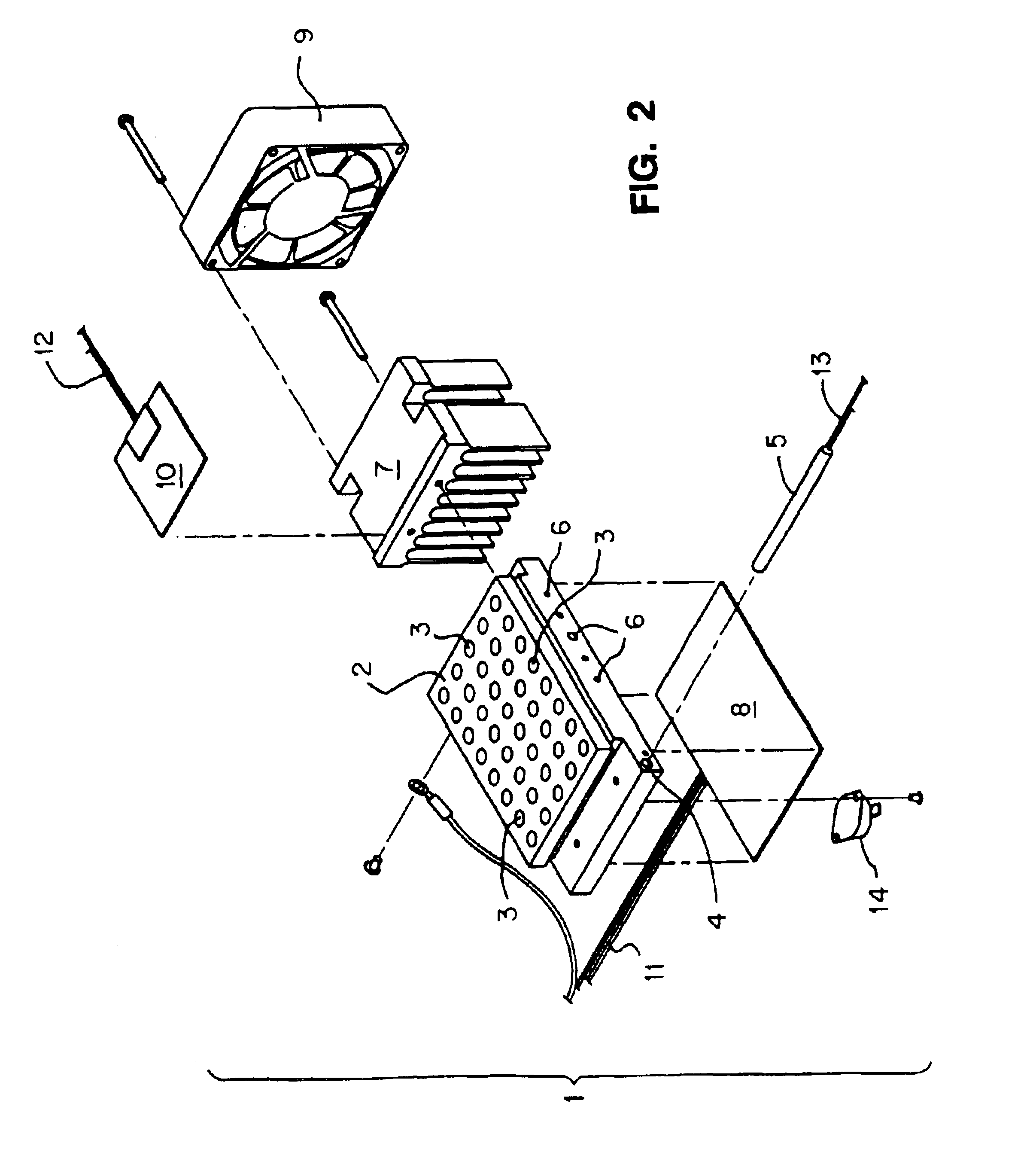 Thermal cycler including a temperature gradient block