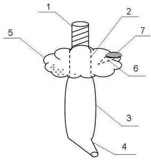 Simple closestool dredging device