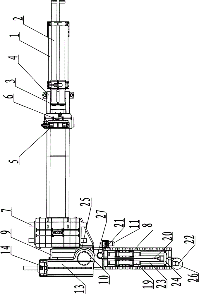 Large-diameter small-bending radius medium frequency pipe bender