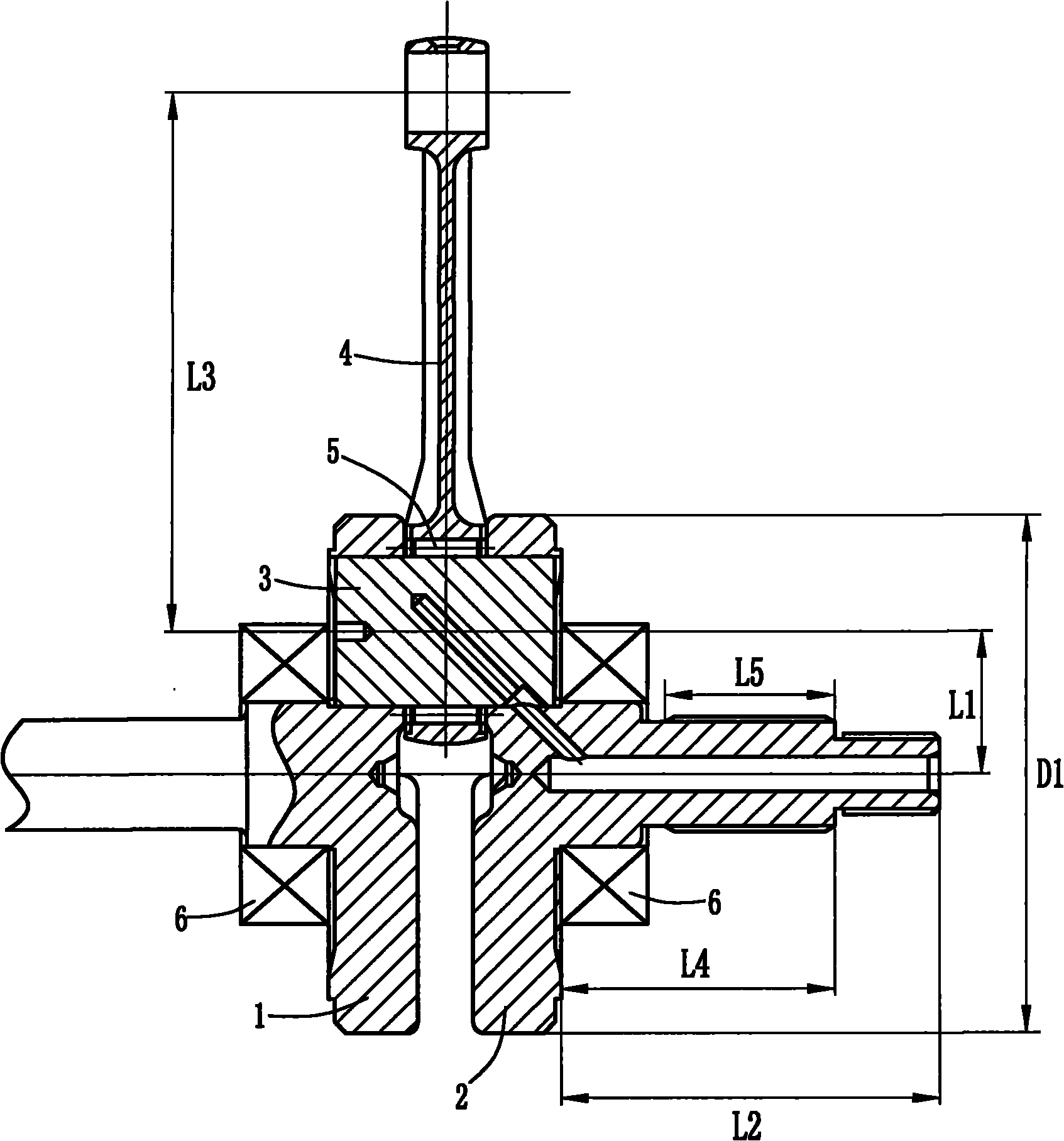 Crank-connecting rod mechanism for engine of miniature cross-country motorcycle