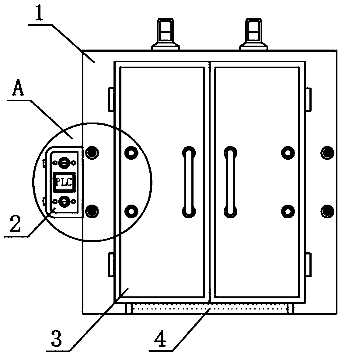 Automatic drying machine controlled by PLC