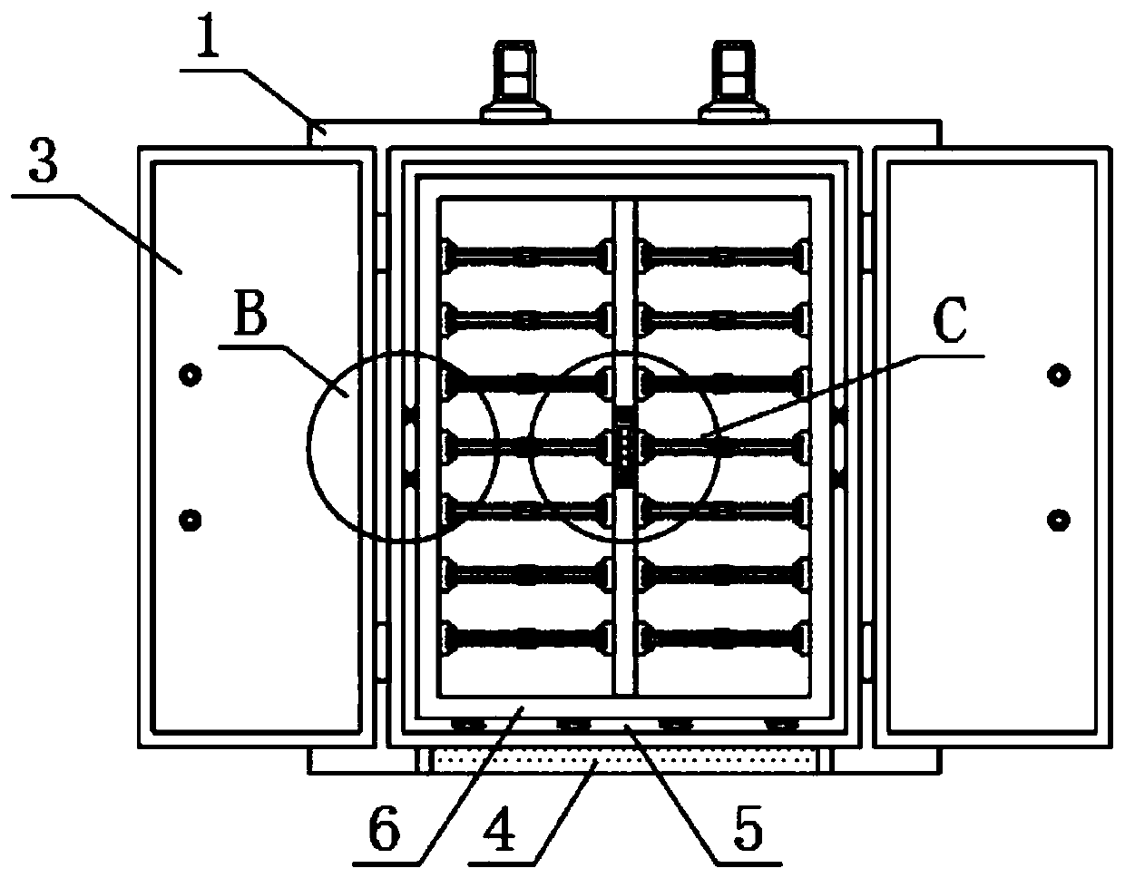 Automatic drying machine controlled by PLC