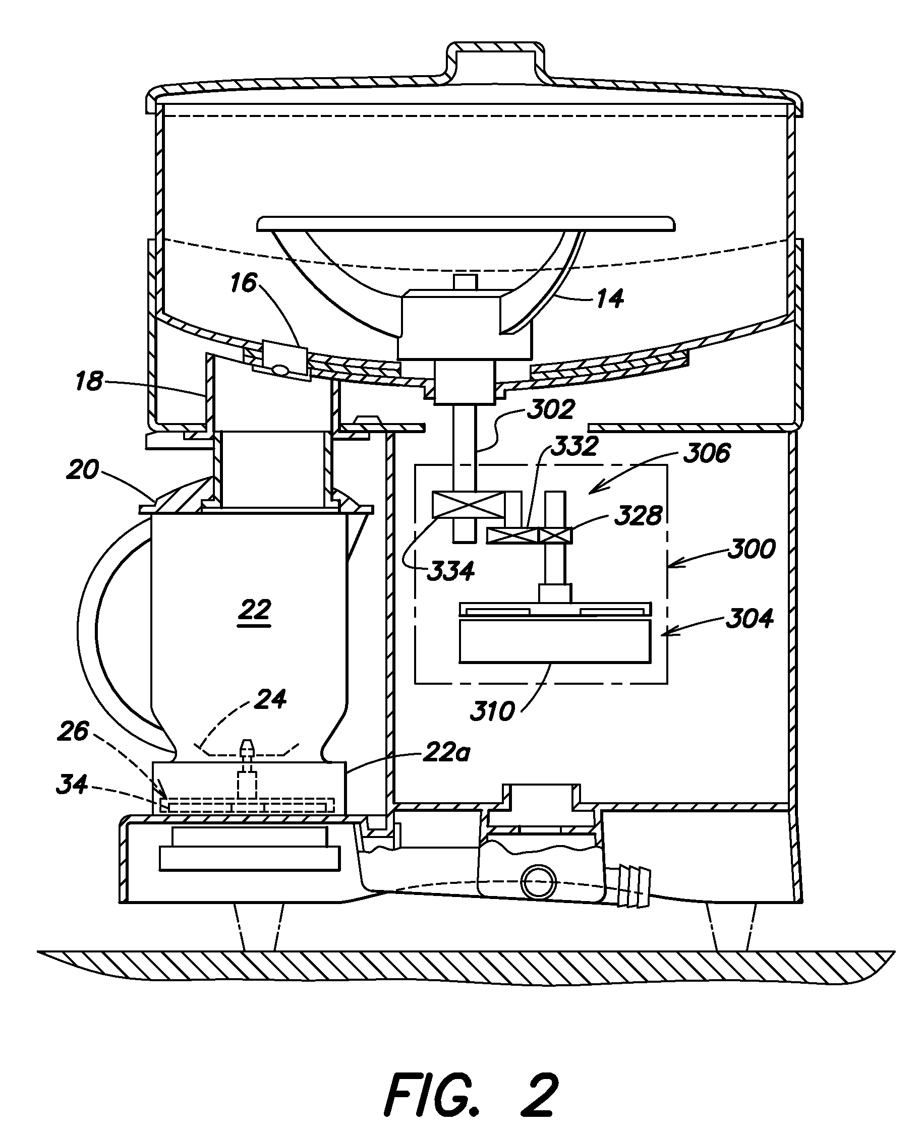 Magnetic drive for food processing apparatus