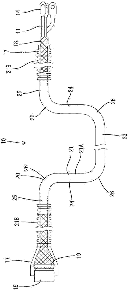 Electric Wire Sheathing Member And Wire Harness